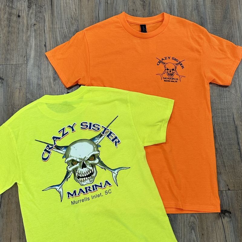Crazy Sister Skull Logo Short Sleeve Gildan Tee