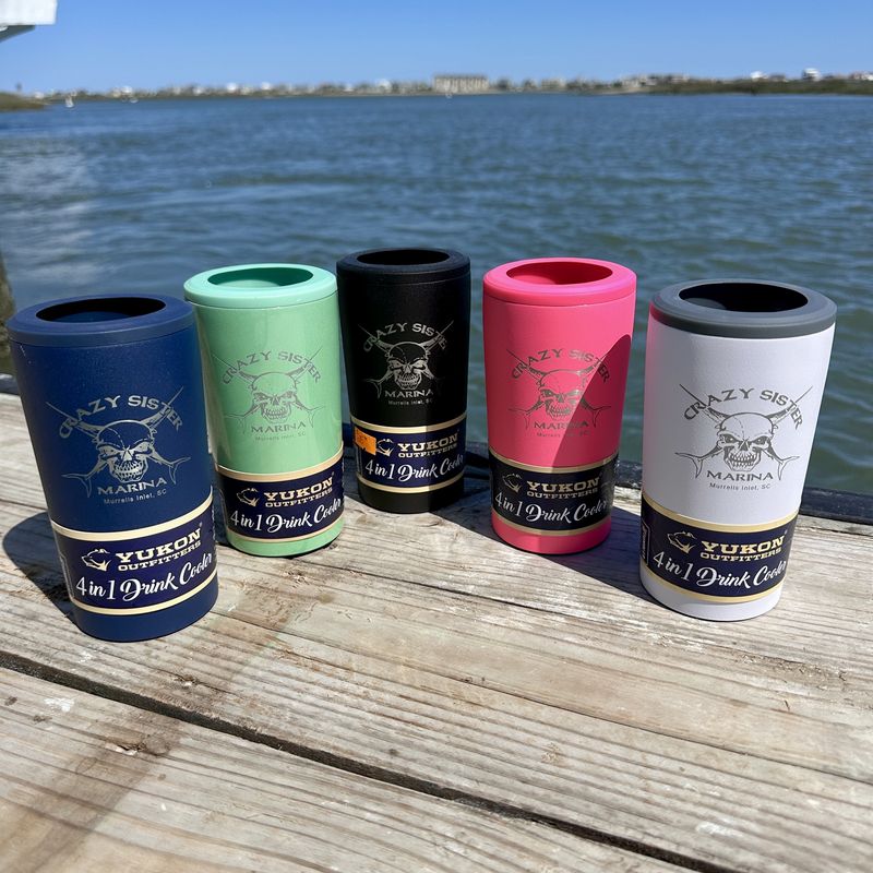 Crazy Sister Engraved 4 in 1 Tumbler &amp; Insulated Drink Koozie