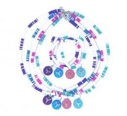 Shark Tooth  Acrylic Necklace/ Bracelet Combo