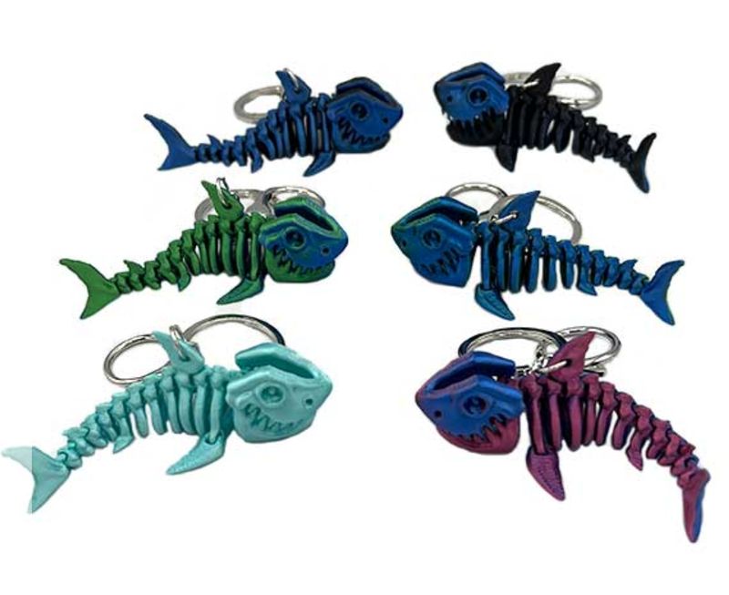 3D Printed Shark Keychain