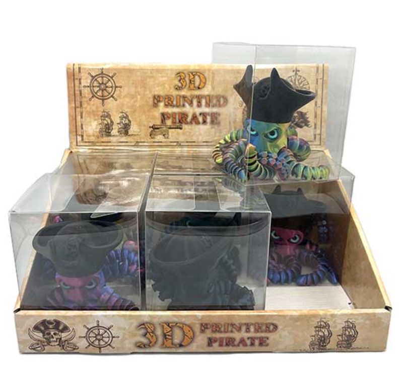 3D Printed Octo-Pirate Toy