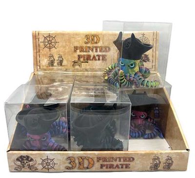 3D Printed Octo-Pirate Toy