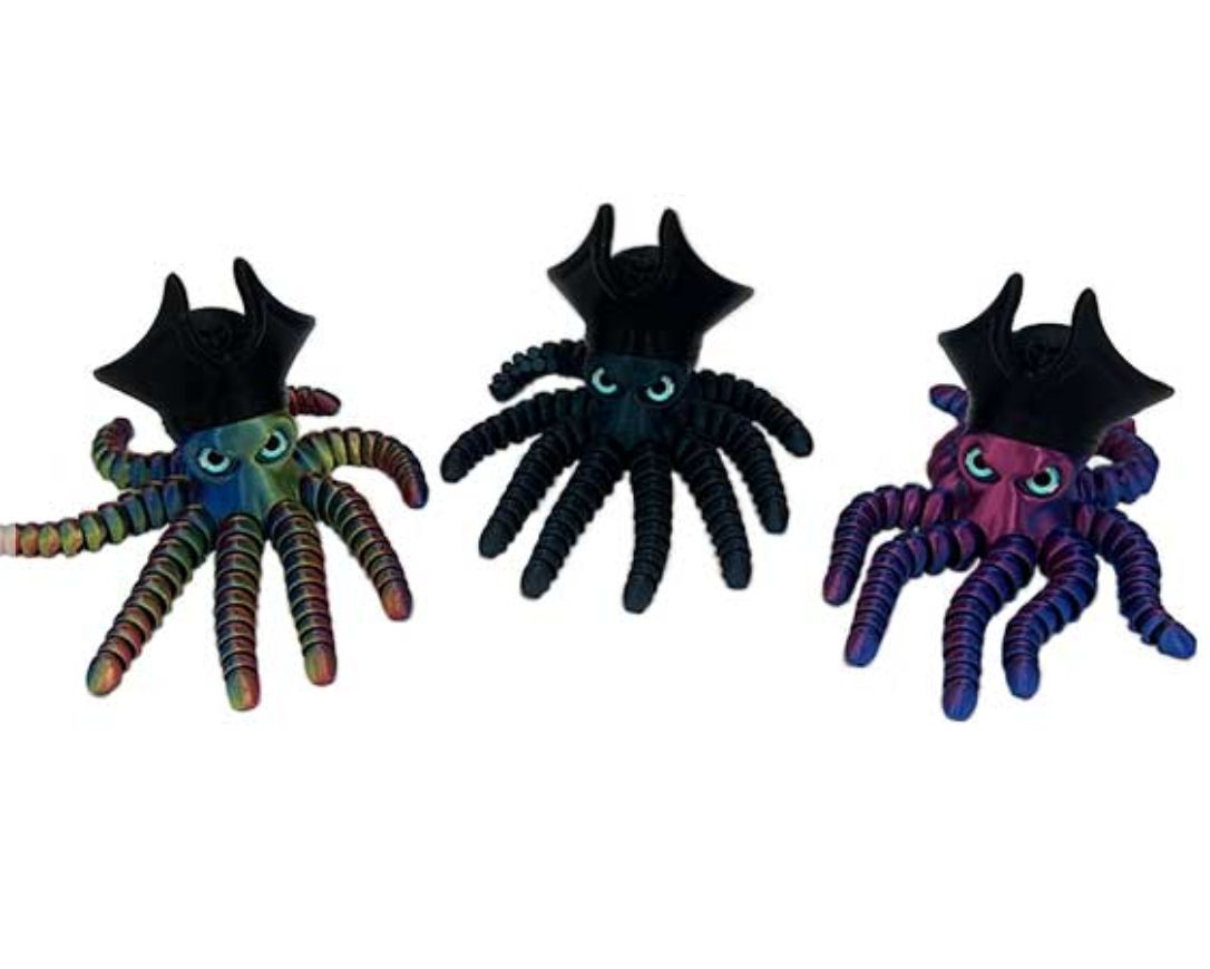 3D Printed Octo-Pirate Toy