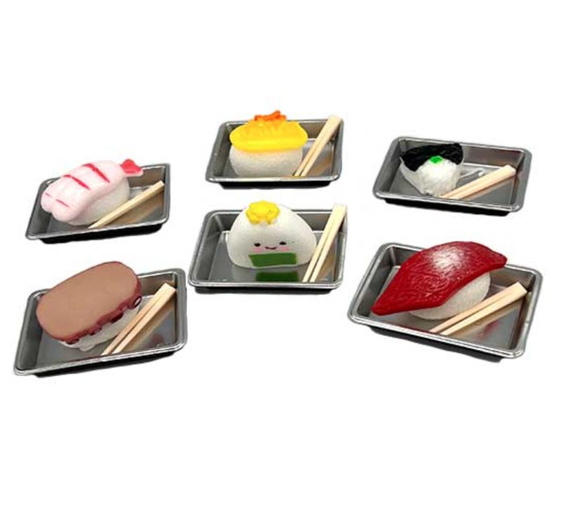 Sushi Squish Toy with Tray &amp; Chopsticks