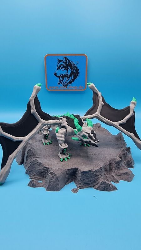 🌑🐉 Schattenflügel Drache – Meister der Mitternacht
