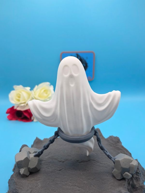 👻 Geist in Ketten – Spukvolle Halloween-Deko