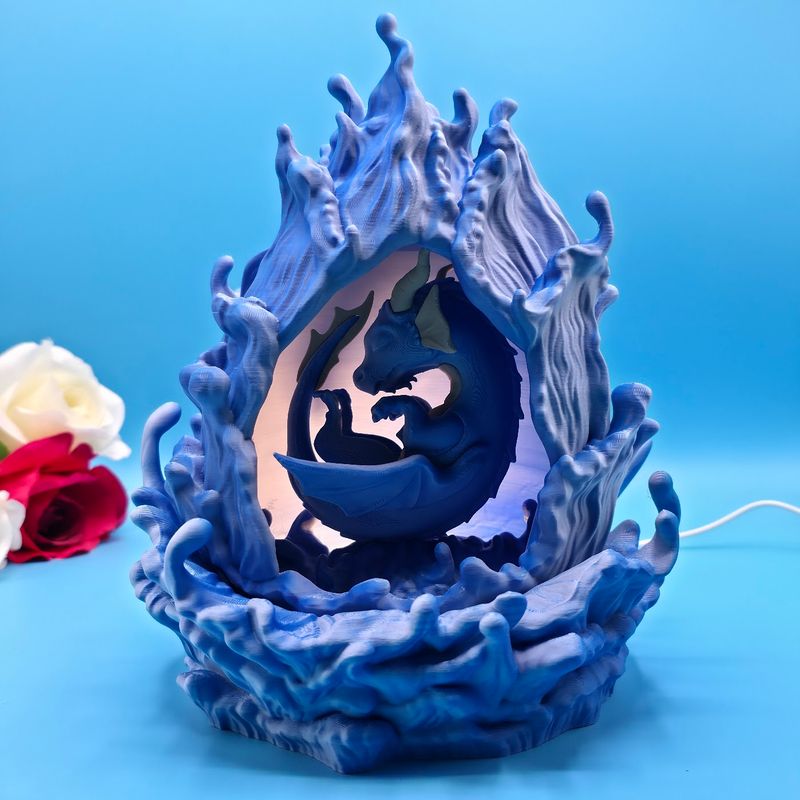 🐉 Ozeanträumer – Wasser-Drachen-Ei mit Baby-Drache