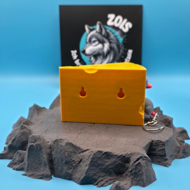 Schlüsselhalter Käse mit Mäusen