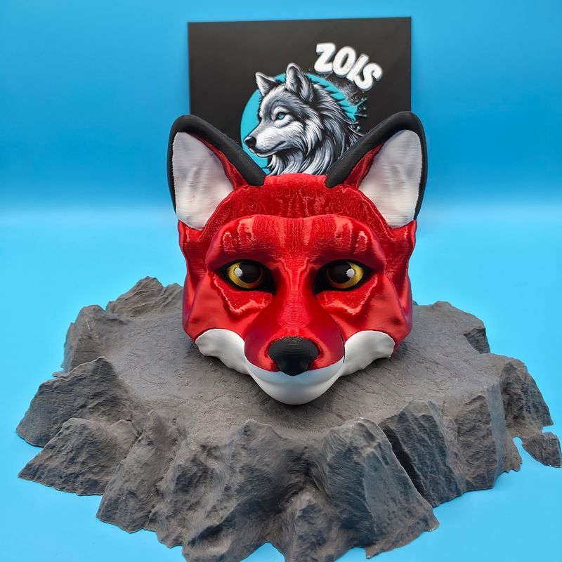 🦊 Fuchskopf Brillenhalter – Deko mit Köpfchen