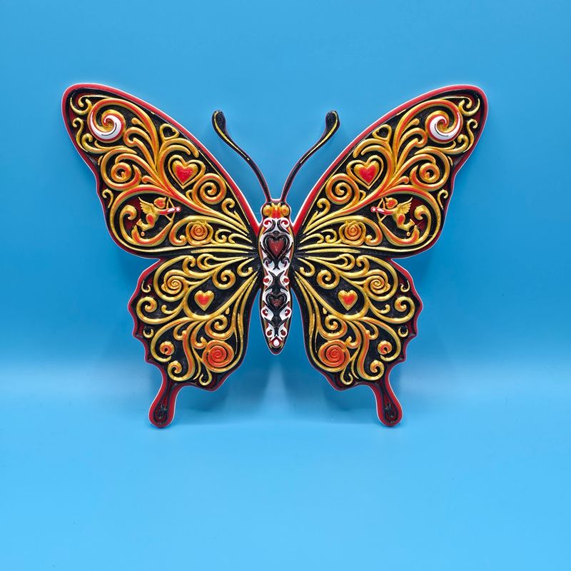 🦋✨ Schmetterling Wanddeko – Mehrfarbiges Relief ✨🦋