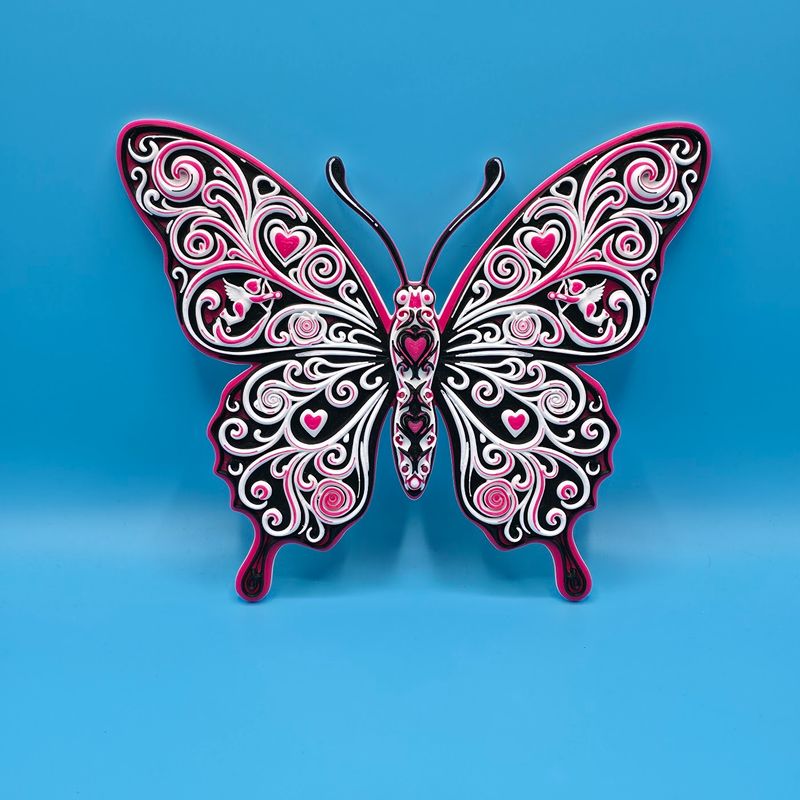 🦋✨ Schmetterling Wanddeko – Mehrfarbiges Relief ✨🦋