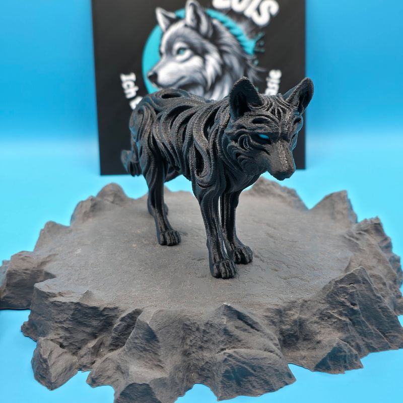 Ornament Skulptur Wolf