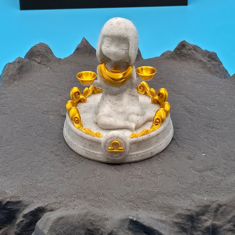 Sternzeichen Waage Figur mit Podest