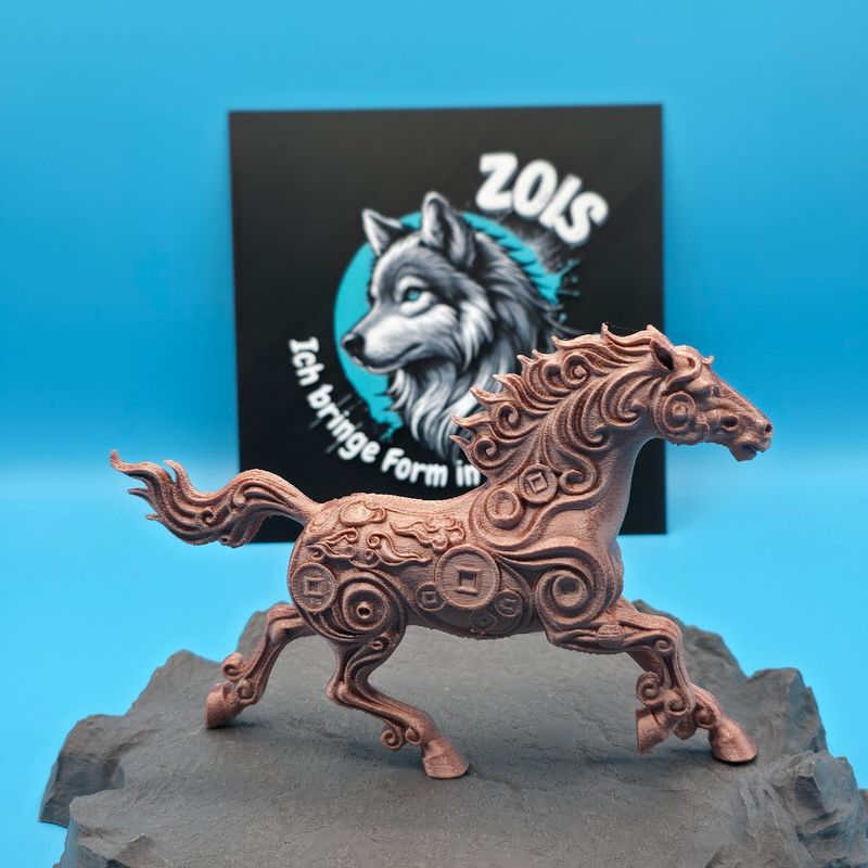 Ornament Skulptur Galoppierendes Pferd