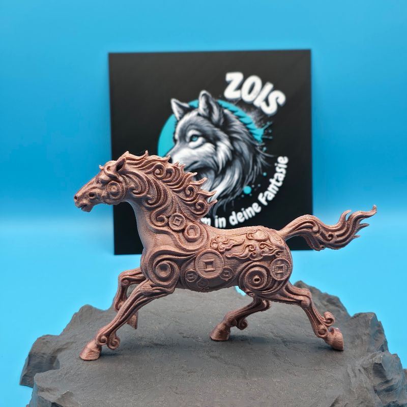 Ornament Skulptur Galoppierendes Pferd