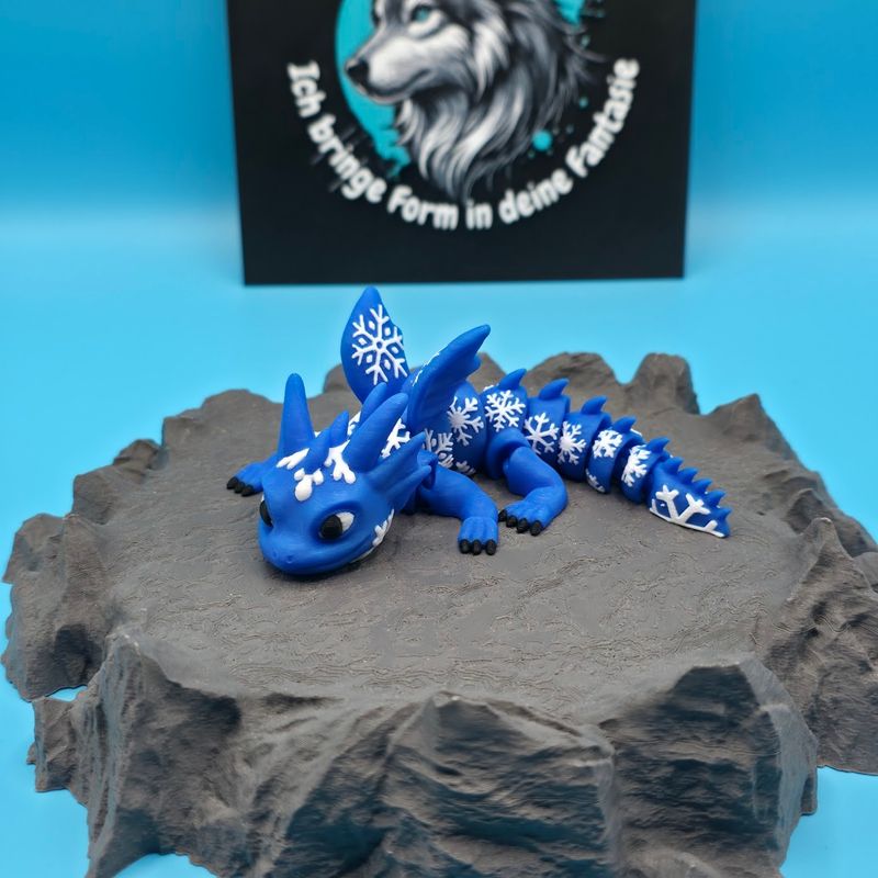 Baby Schneeflocken Drache 🐉❄️