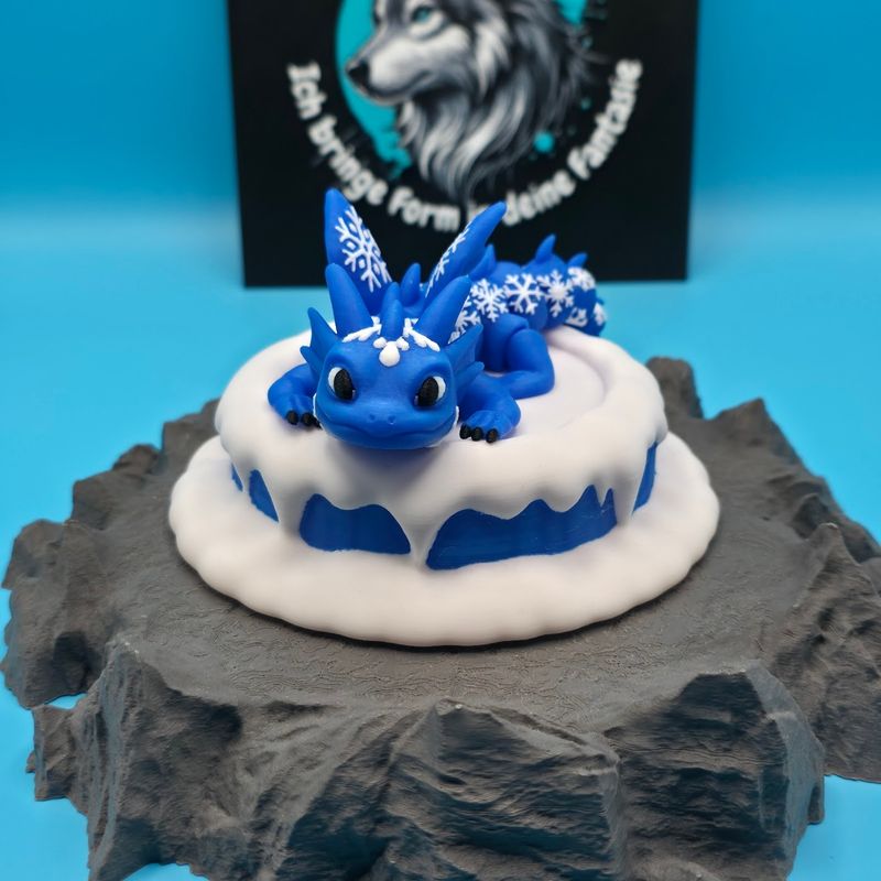 Baby Schneeflocken Drache 🐉❄️