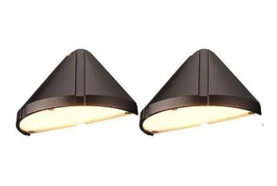 DECK LIGHT 3W WW TRIANGLE BLK