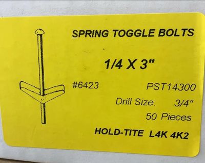 SPRING TOGGLE (6403) 1/4 X 3