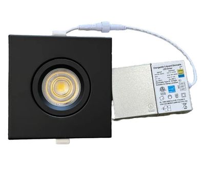 4 GIMBAL 360D 3CCT 9W BLC SQ