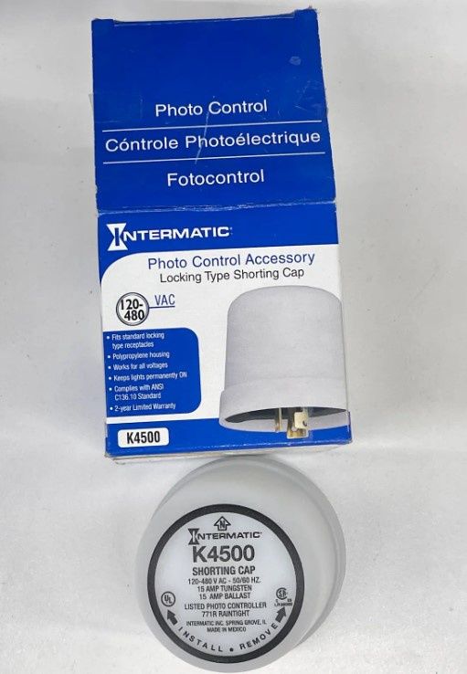 PHOT CONTROL SHORTING CAP120-480V K4500