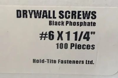 DRYWALL SCREWS 6 X 1 1/4