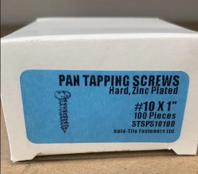 PAN TAPPING SCREWS 10 X 1