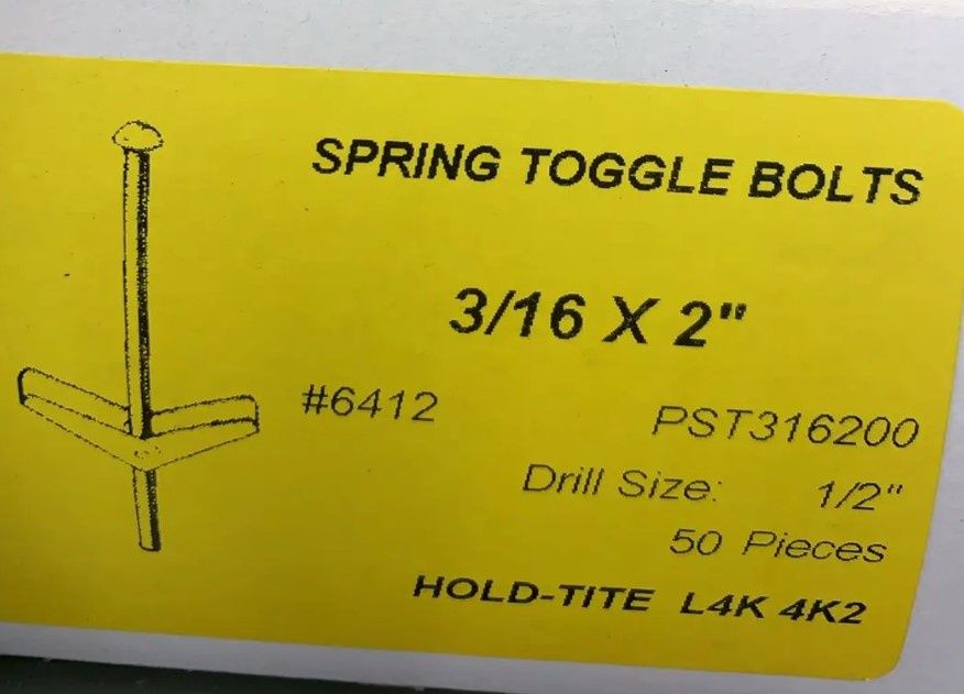 SPRING TOGGLE (6403) 3/16 X 2