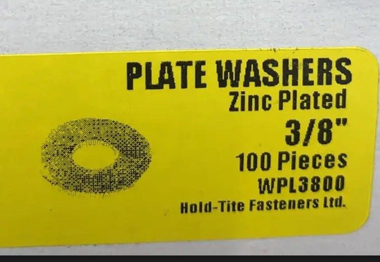 PLATE WASHER 3/8