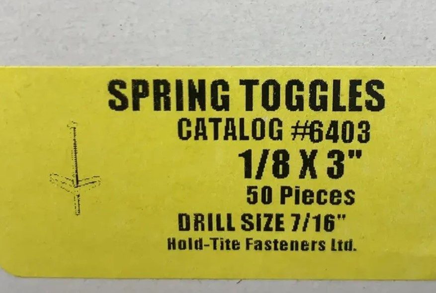 SPRING TOGGLE (6403) 1/8 X 3