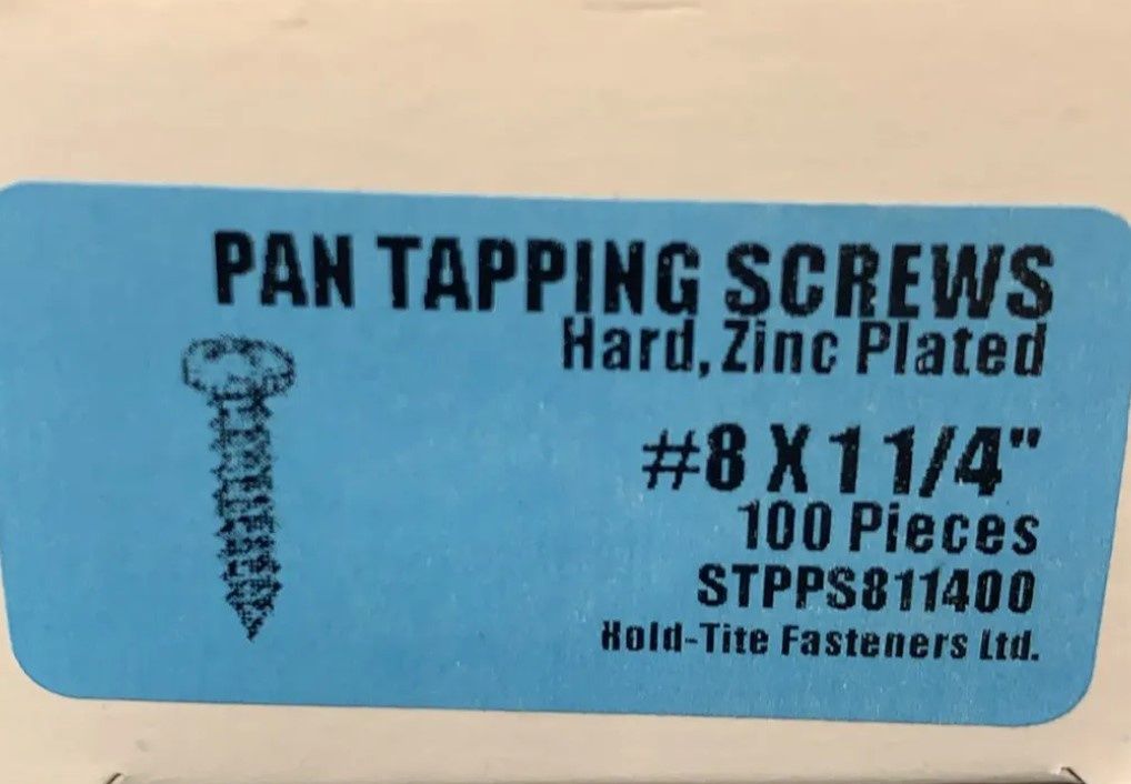 PAN TAPPING SCREWS 8 X 1 1/4