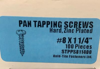 PAN TAPPING SCREWS 8 X 1 1/4