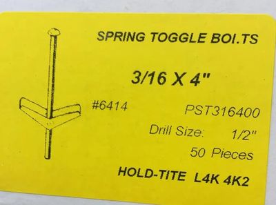 SPRING TOGGLE (6403) 3/16 X 4