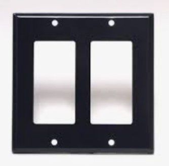 ET-2 GANG DECORA PLATE-BLK
