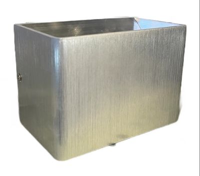 CUBE WALL SCONCE SATIN AL 10W 3K 120V