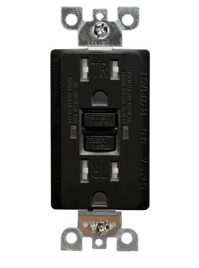 VOTATEC GFCI (TR) W/ LED LIGHT- BLK VOTATEC GFCI (TR) W/ LED LIGHT- BLK