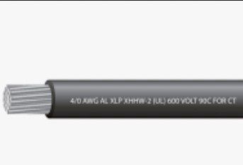 WIRE AL 4/0 -BLK /METER