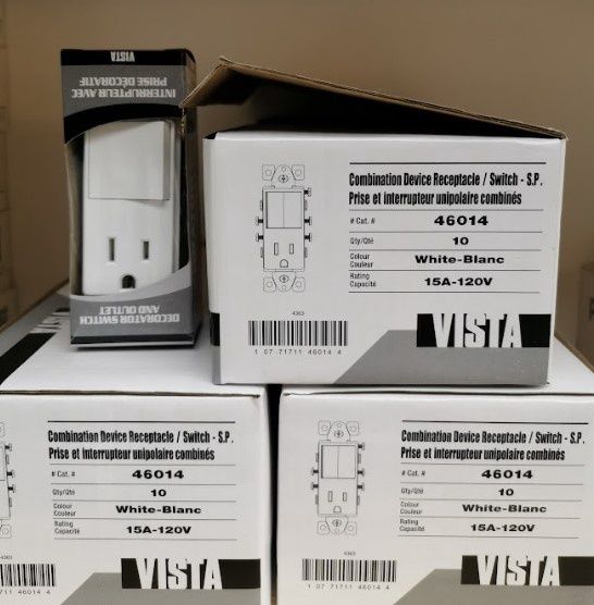 COMB. DECORA SWITCH & OUTLET-WH