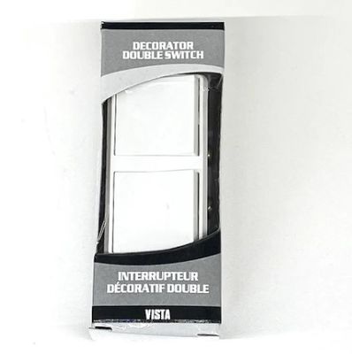 COMB. DECORA DUAL SWITCHES-WH