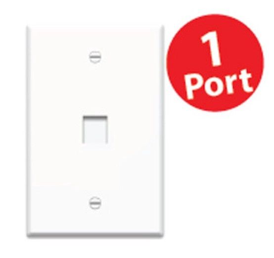 KEYSTONE WALL PLATE 1 PORT RJ45-WF1