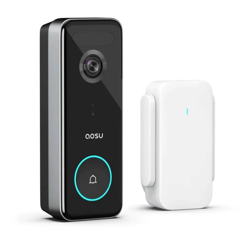 AOSU VIDEO DOORBELL ULTRA & WIFI HOMEBASE BATTERY-HARDWIRED