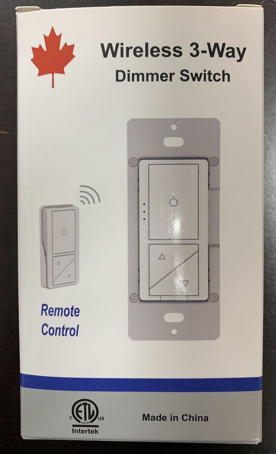 WIRELESS DIMMER SWITCH 3-WAY W/REMOTE