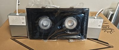 DOUBLE-HEAD CEILING 2X12W 3CCT -BLC