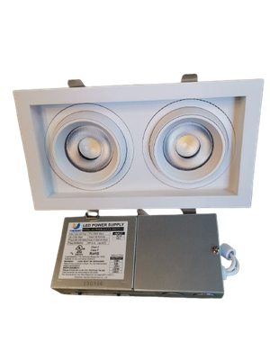 DOUBLE-HEAD CEILING 2X30W 3CCT-WHT