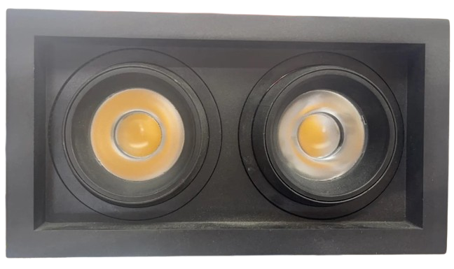 DOUBLE-HEAD CEILING 2X30W 3CCT-BLK