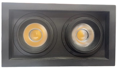 DOUBLE-HEAD CEILING 2X30W 3CCT-BLK