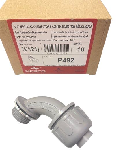 3/4 LIQUID TIGHT CONNECTOR 90