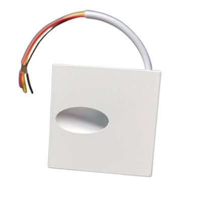 STAIR LIGHT 1W 3CCT SQURE WHT