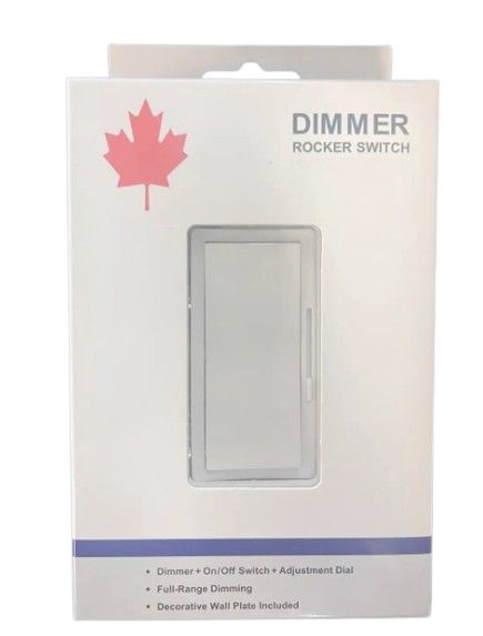 DIMMER SWITCH 3-WAY W/PLATE