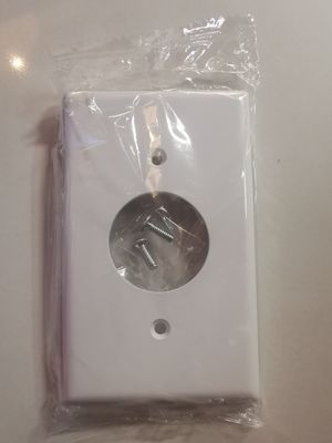 WALL PLATE 1 GANG FOR SINGLE RECEPTACLE